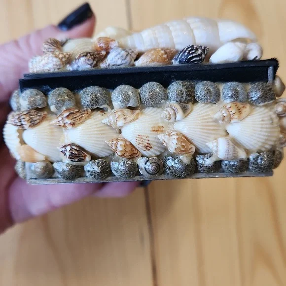 Sea Shell Box Trinkets Jewelry - Picture 6 of 12